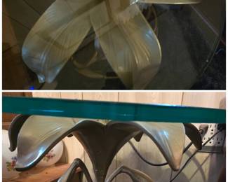 Side Table with glass
