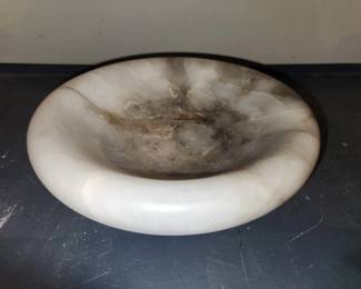 Marble shallow bowl