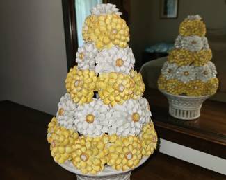Vintage Italian porcelain floral 