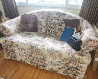 Floral loveseat (matching sofa available)