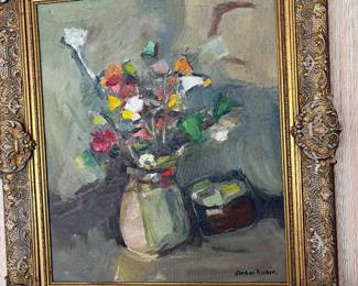 Listed artist Ester Rubin oil on canvas