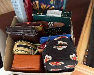 Small wallets and makeup bags