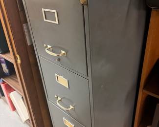 Metal file cabinet