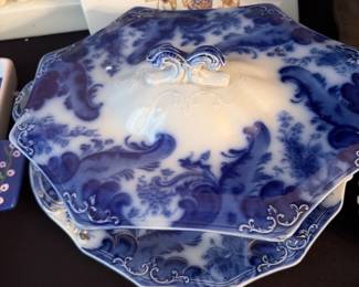 Flow blue ARGYLE 1896
