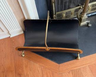 Log holder for fireplace