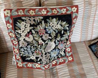 Needlepoint pillow