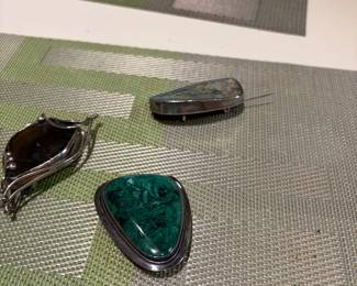 Sterling with stones