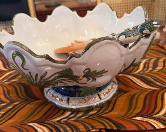 C.F.W. Morell Positano bowl with matching utensils