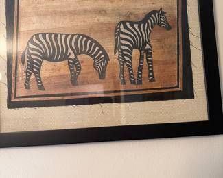 Zebra African wall art