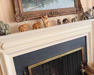 Carved elephants