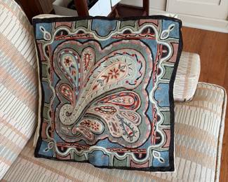 Needlepoint pillow