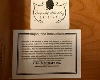 Stickley Label