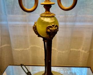 1920s French Bouilotte Onyx Lamp