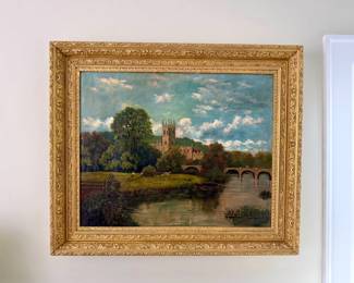 English Pastoral Oil Painting