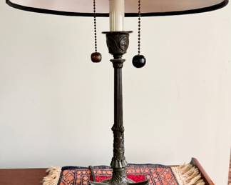 Neoclassical Bronze Table Lamp