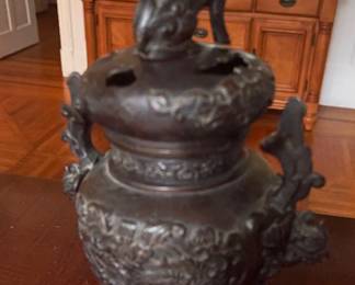 Japanese Bronze Koro (Incense Burner)