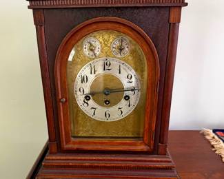 Junghans German Mahogany Clock
