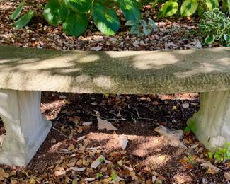 Cement Garden Bench