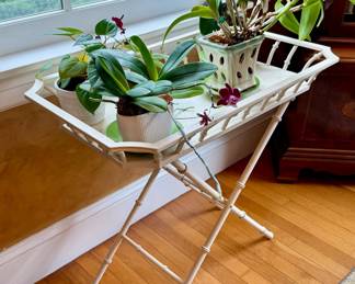 Painted Bamboo Butlers Tray