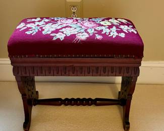 Victorian Upholstered Footstool