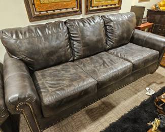 Leather style sofa