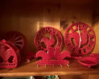 Red rooster kitchen decor