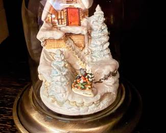 Goebel Olszewski “Winterfest” Limited Edition Hummel Miniature Dome With Ride into Christmas figurine