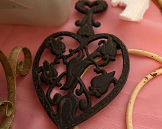 Antique Cast Iron Trivet 