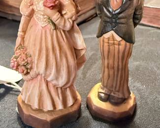 ANRI "To love and Cherish" & "With This Ring" Wedding Figurine 