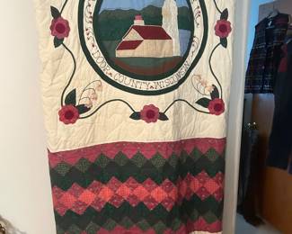 Handmade quilt. Door County Cana Island Lighthouse