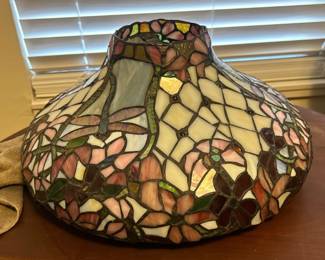 Vintage Stained Glass Lamp