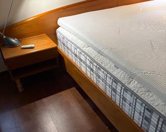 MCM teak Danish king-sized bed.