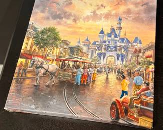 Thomas Kinkade Studios Disneyland Print On Canvas