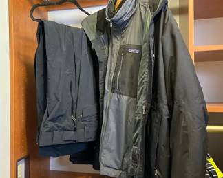 Patagonia Double Layer Jacket with Columbia Omnitech Pants