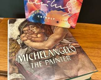 Michelangelo And Chihuly Coffee Table Books