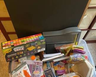Childrens Craft Lot Including Chalk Felt Poster Boards  More