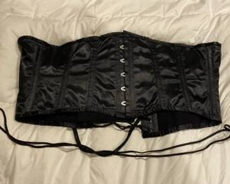 Black Lace Back Corset