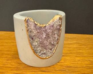 Tal  Bert Amethyst Handmade Votive Candle Holder