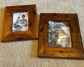 2 Wood Photo Frames