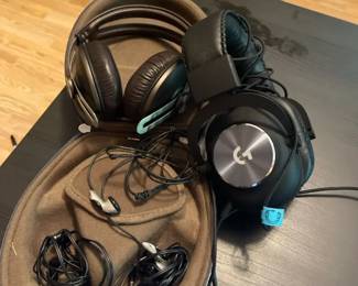 Sennheiser Headphones With Case Logitech G Pro Headphones  Sony Earbuds