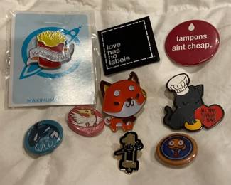 Enamel Pins and Buttons