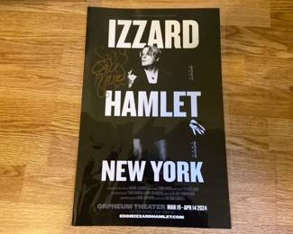 Eddie Izzard Hamlet Signed Poster