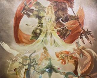 Legend Of Zelda 25th Anniversary Fabric Art Piece