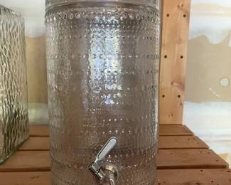 Round Glass JuiceWater Dispenser