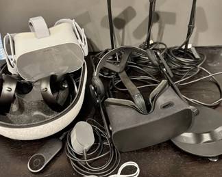 Pair Of Oculus Virtual Reality Headsets
