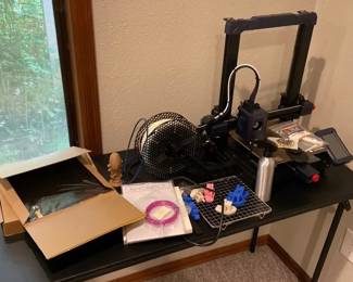 AnyCubic 3D Printer with Filament Tool and Test Prints
