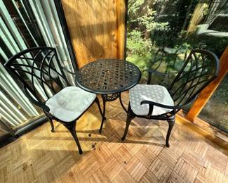 Patio Table With Two Chairs