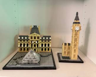 LEGO Louvre  Big Ben Fully Built Sets