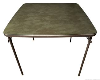 Vintage Samsonite Folding Card Table 33in Square