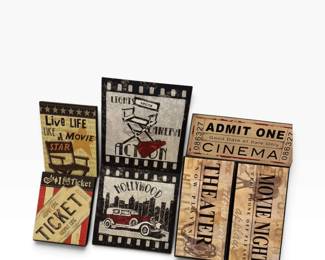 Movie Wall Art 7 Piece Lot